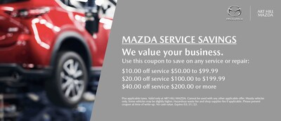 MAZDA SERVICE SAVINGS MAZDA SERVICE SAVINGS
