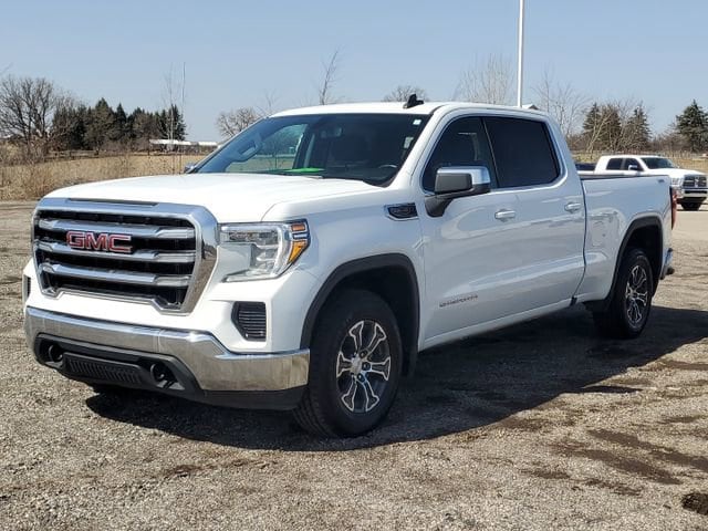 Used 2021 GMC Sierra 1500 SLE with VIN 1GTU9BED3MZ192773 for sale in Chelsea, MI