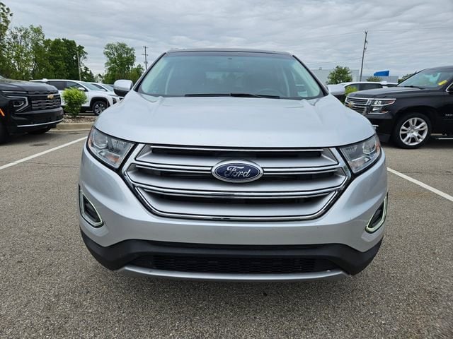 Used 2015 Ford Edge Titanium with VIN 2FMTK3K87FBB38102 for sale in Chelsea, MI
