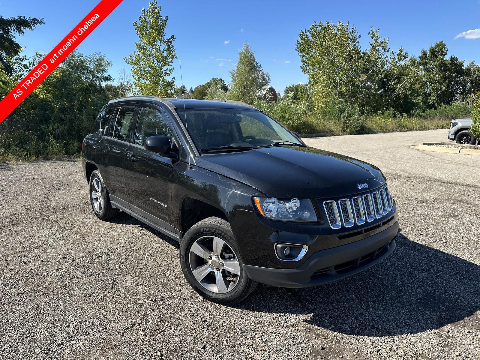 Used 2017 Jeep Compass High Altitude with VIN 1C4NJCEA2HD156793 for sale in Chelsea, MI