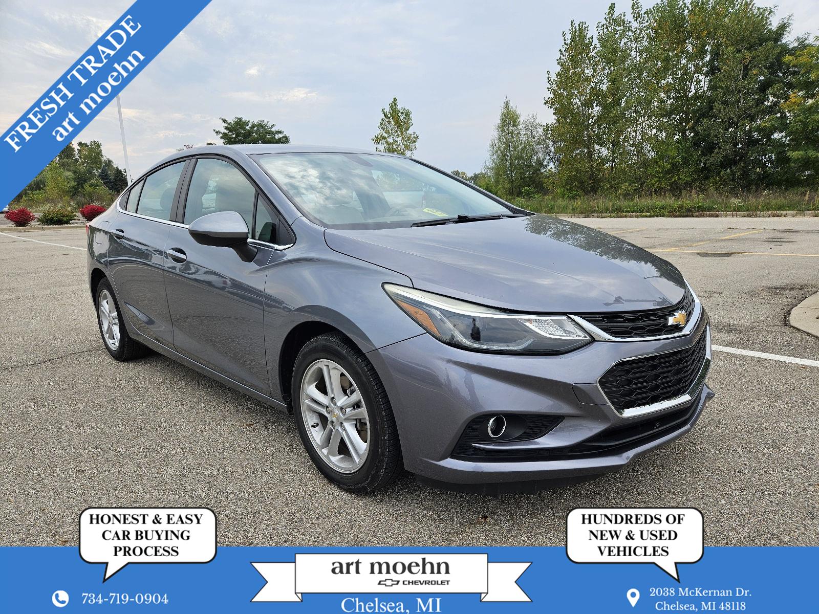 Used 2018 Chevrolet Cruze LT with VIN 1G1BE5SM5J7133510 for sale in Chelsea, MI