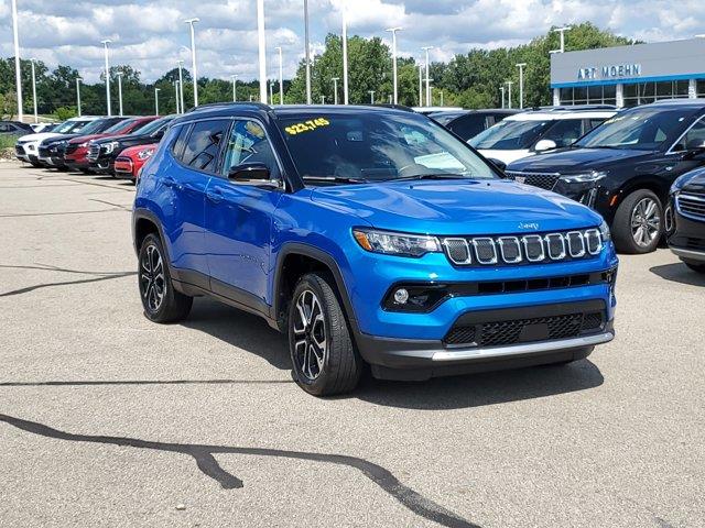 Used 2022 Jeep Compass Limited with VIN 3C4NJDCB6NT105384 for sale in Jackson, MI