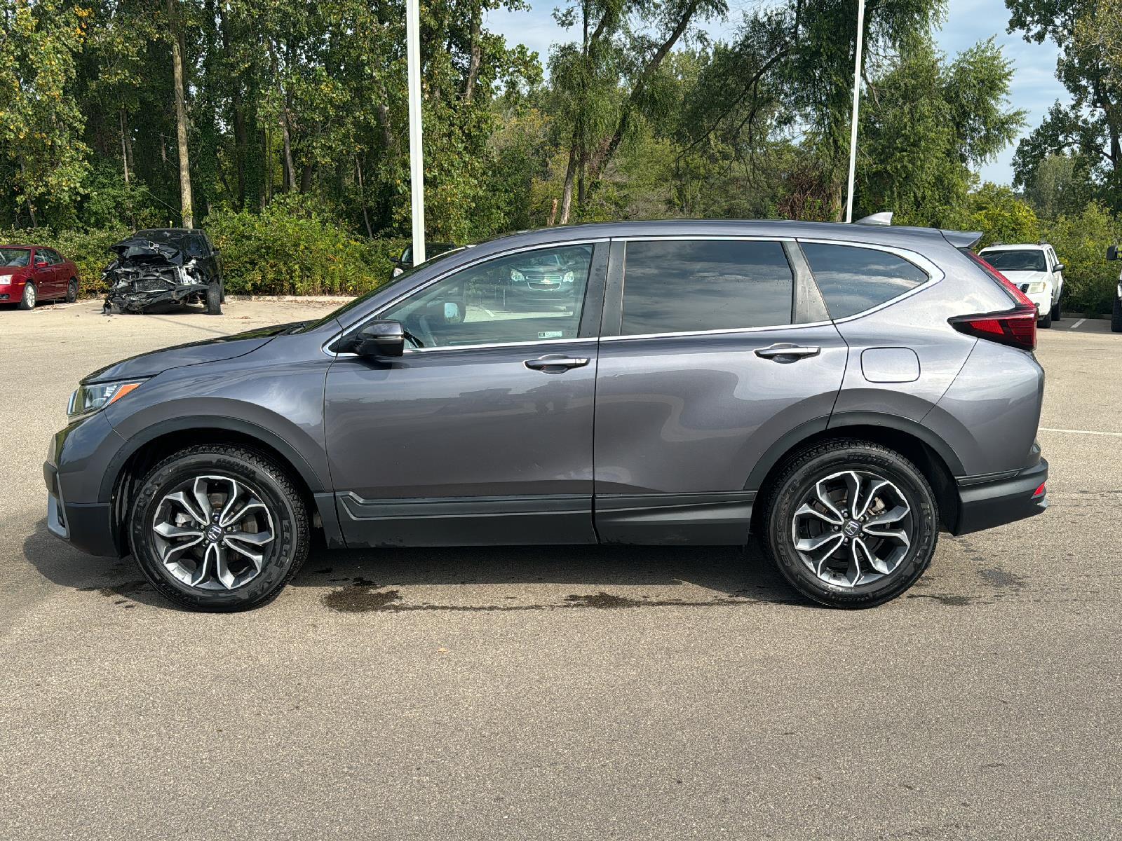 Used 2021 Honda CR-V EX with VIN 5J6RW2H52ML006219 for sale in Jackson, MI