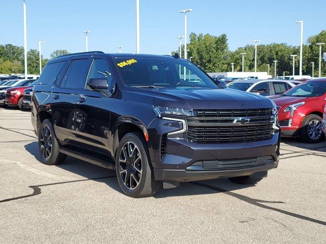 Used 2022 Chevrolet Tahoe RST with VIN 1GNSKRKDXNR139179 for sale in Jackson, MI