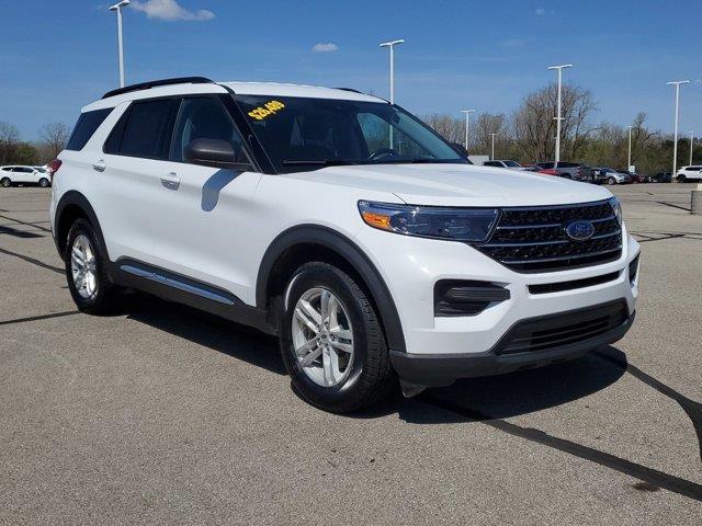 Used 2021 Ford Explorer XLT with VIN 1FMSK8DH3MGA70070 for sale in Jackson, MI