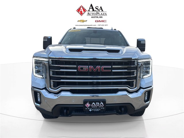 Used 2023 GMC Sierra 3500HD SLT with VIN 1GT49UE73PF169442 for sale in Austin, Minnesota