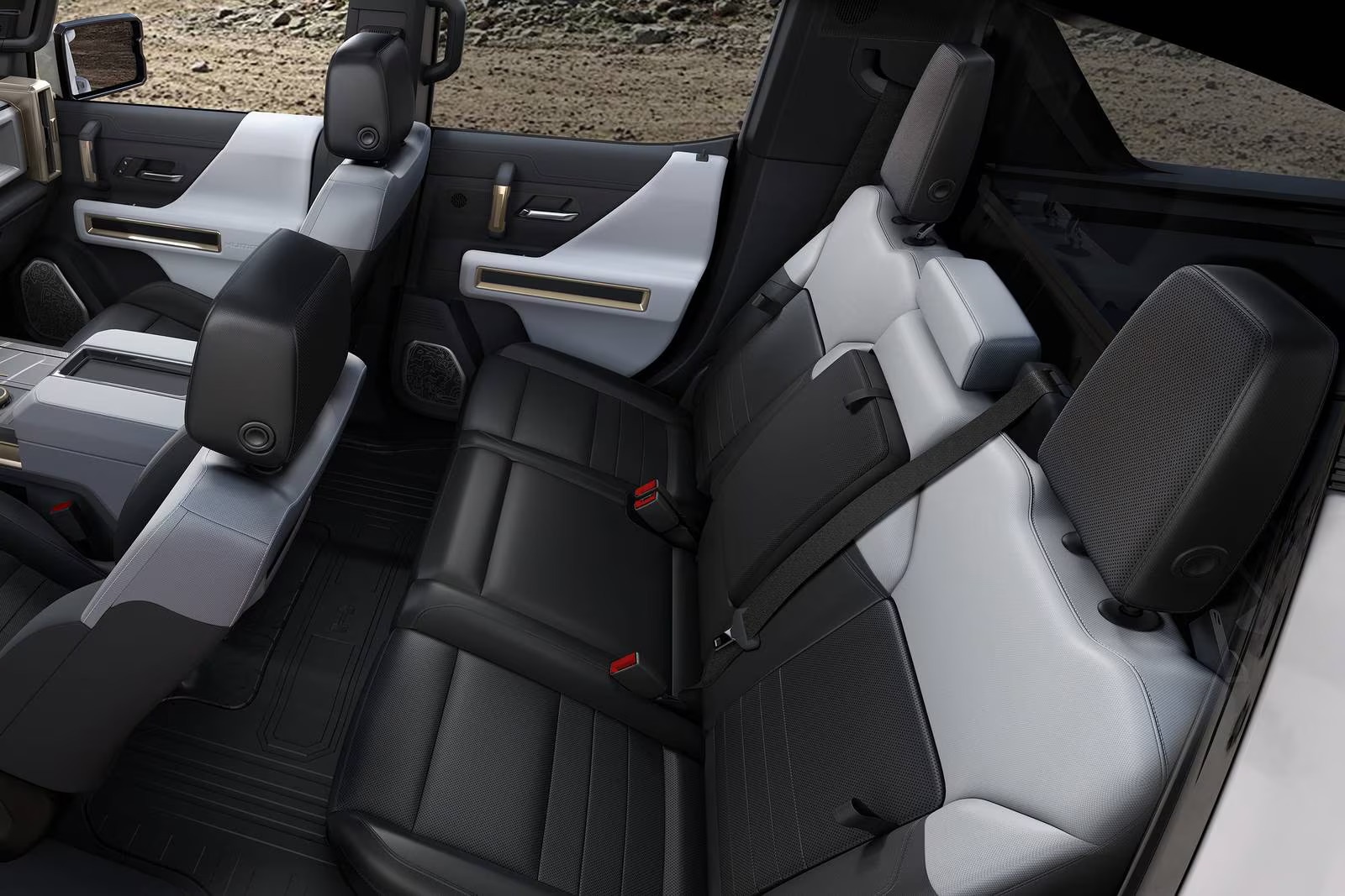 2026 HUMMER EV Pickup 2X and 3X interior and cargo comparison