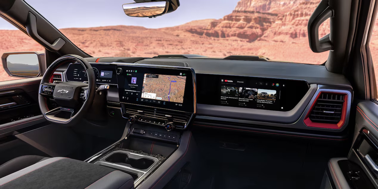 2027 Chevrolet Silverado 1500 digital cockpit compared to the segment