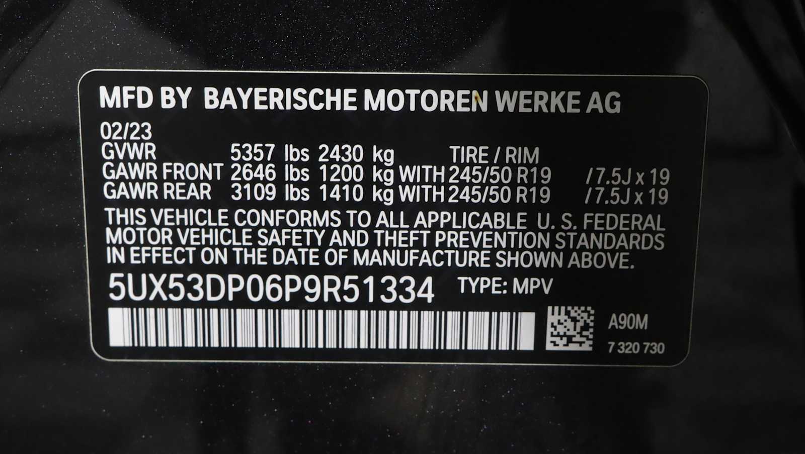 used 2023 BMW X3 car, priced at $38,596