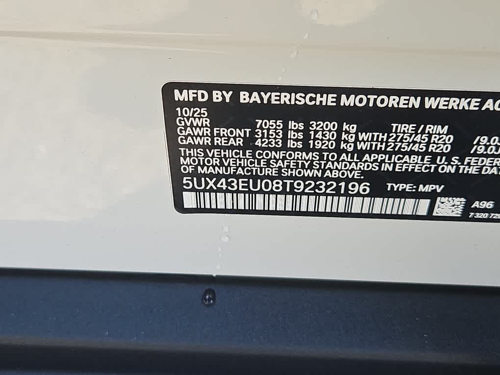 new 2026 BMW X5 car, priced at $81,650