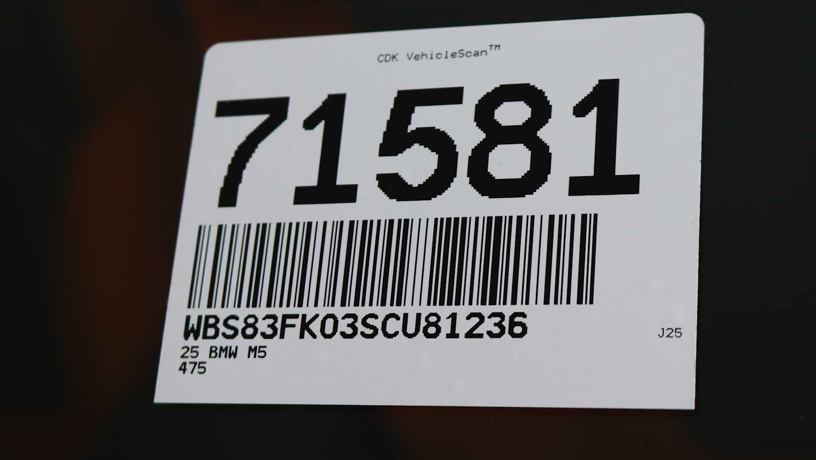 new 2025 BMW M5 car, priced at $126,825