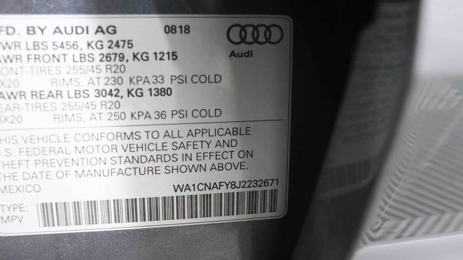 used 2018 Audi Q5 car, priced at $23,528