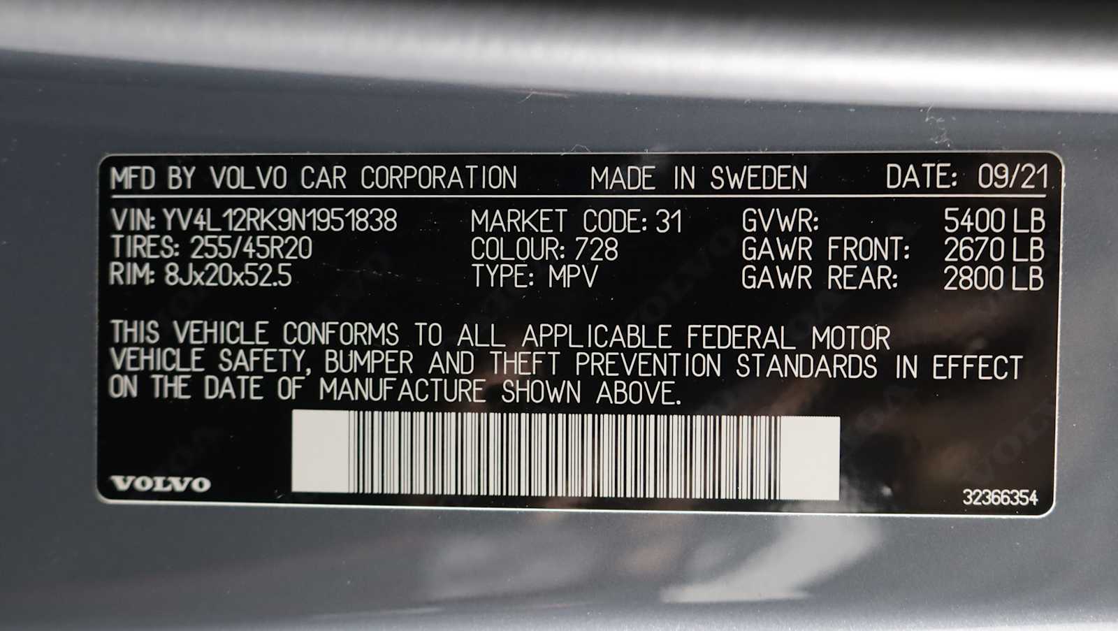 used 2022 Volvo XC60 car, priced at $25,979