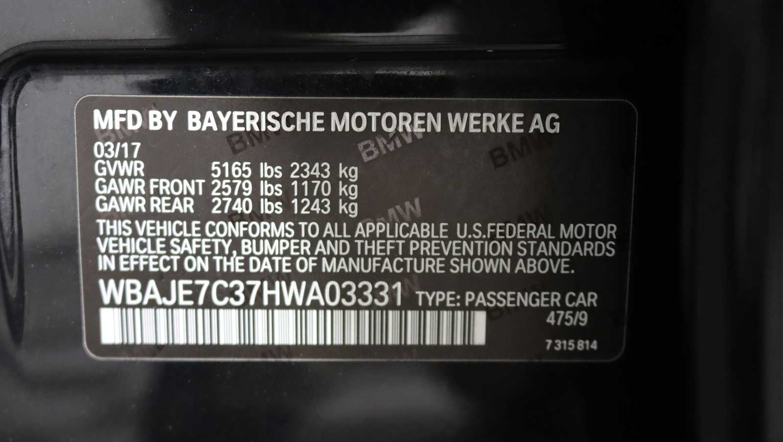 used 2017 BMW 540i car, priced at $23,264