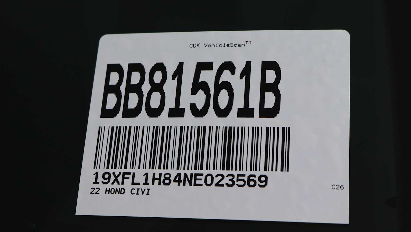 used 2022 Honda Civic car, priced at $24,896