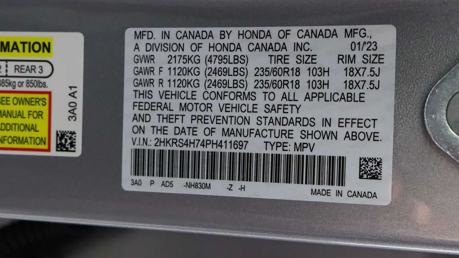used 2023 Honda CR-V car, priced at $31,623