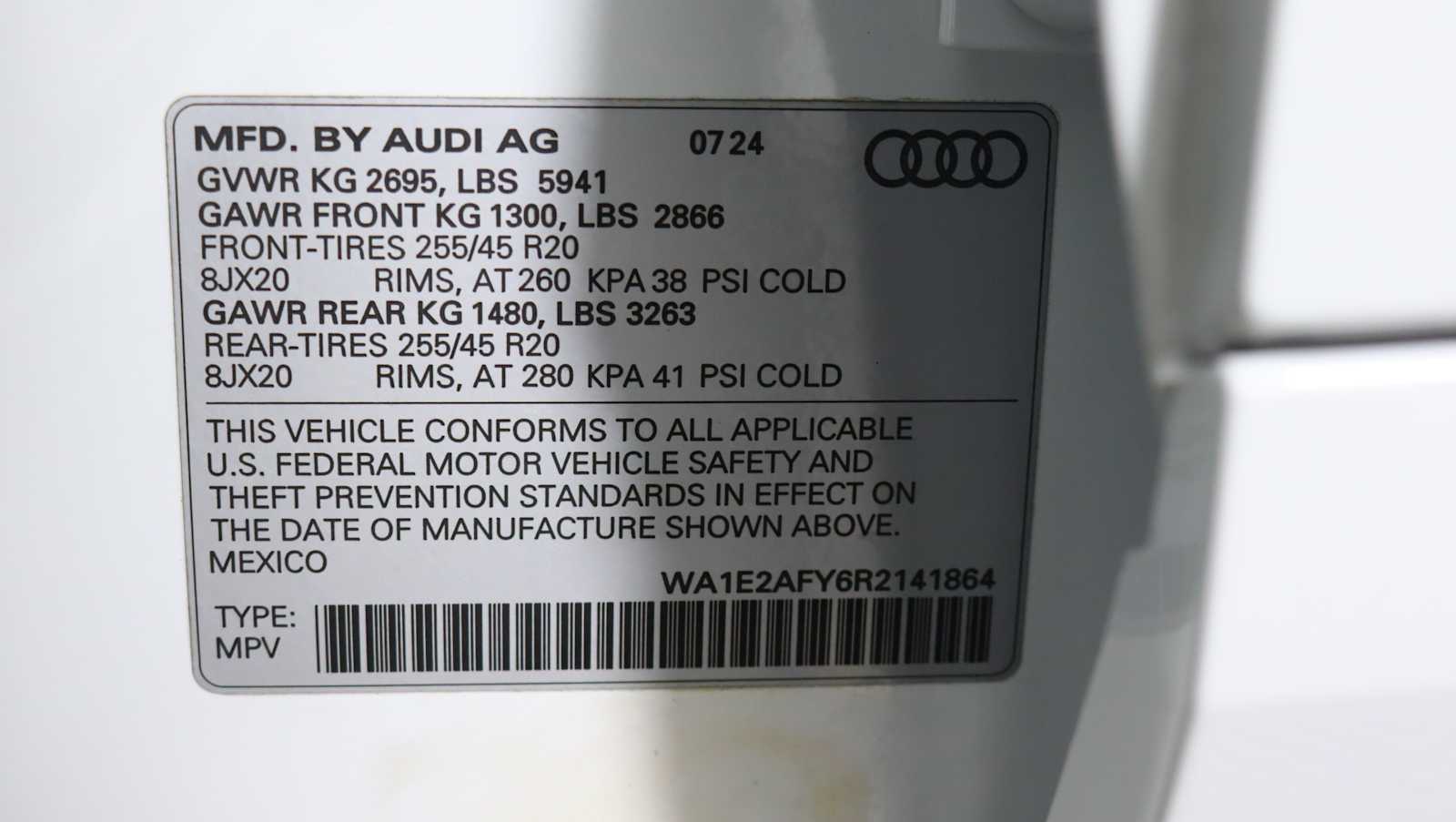 used 2024 Audi Q5 e car, priced at $43,658