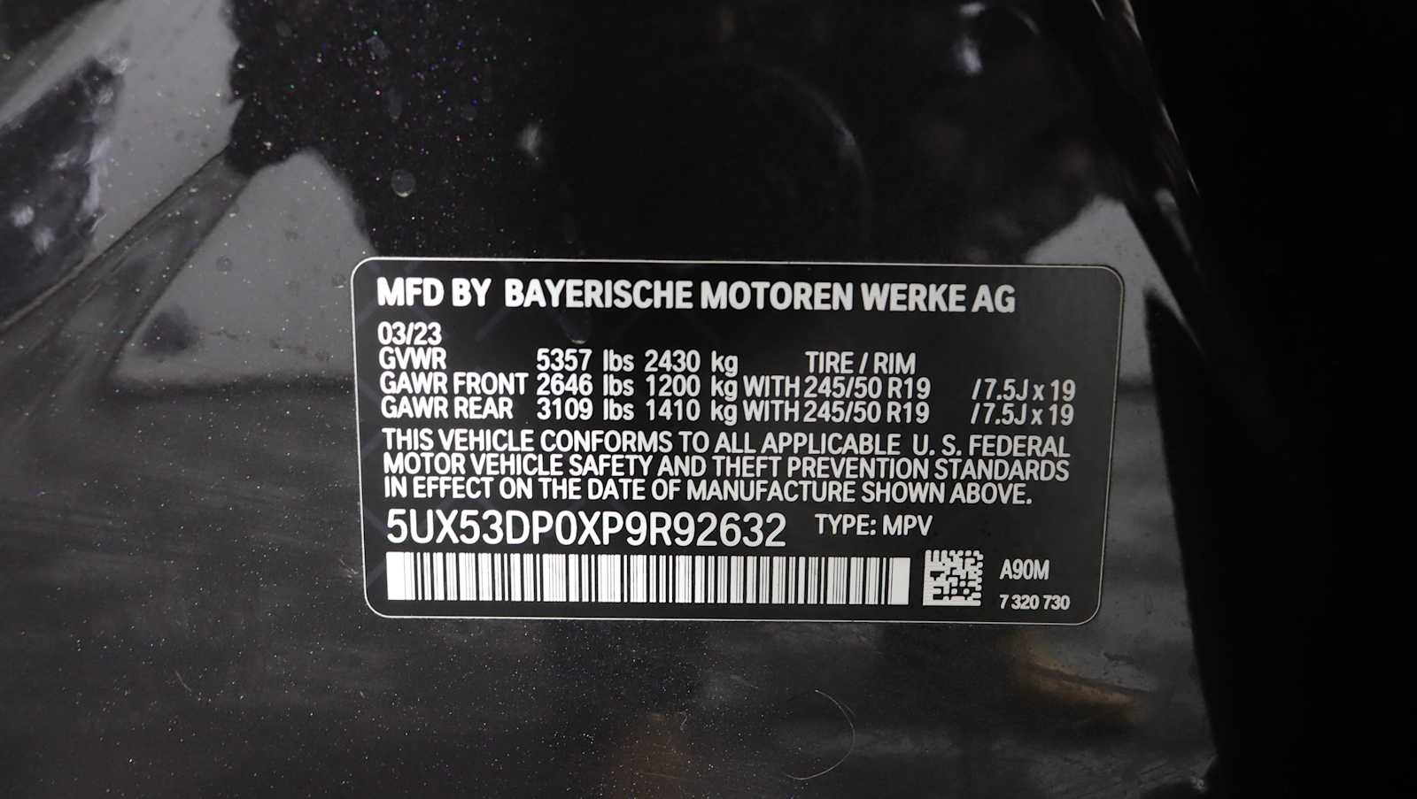 used 2023 BMW X3 car, priced at $37,732