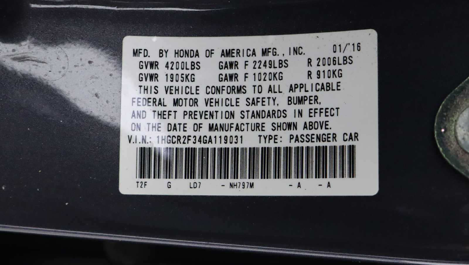 used 2016 Honda Accord car, priced at $16,532