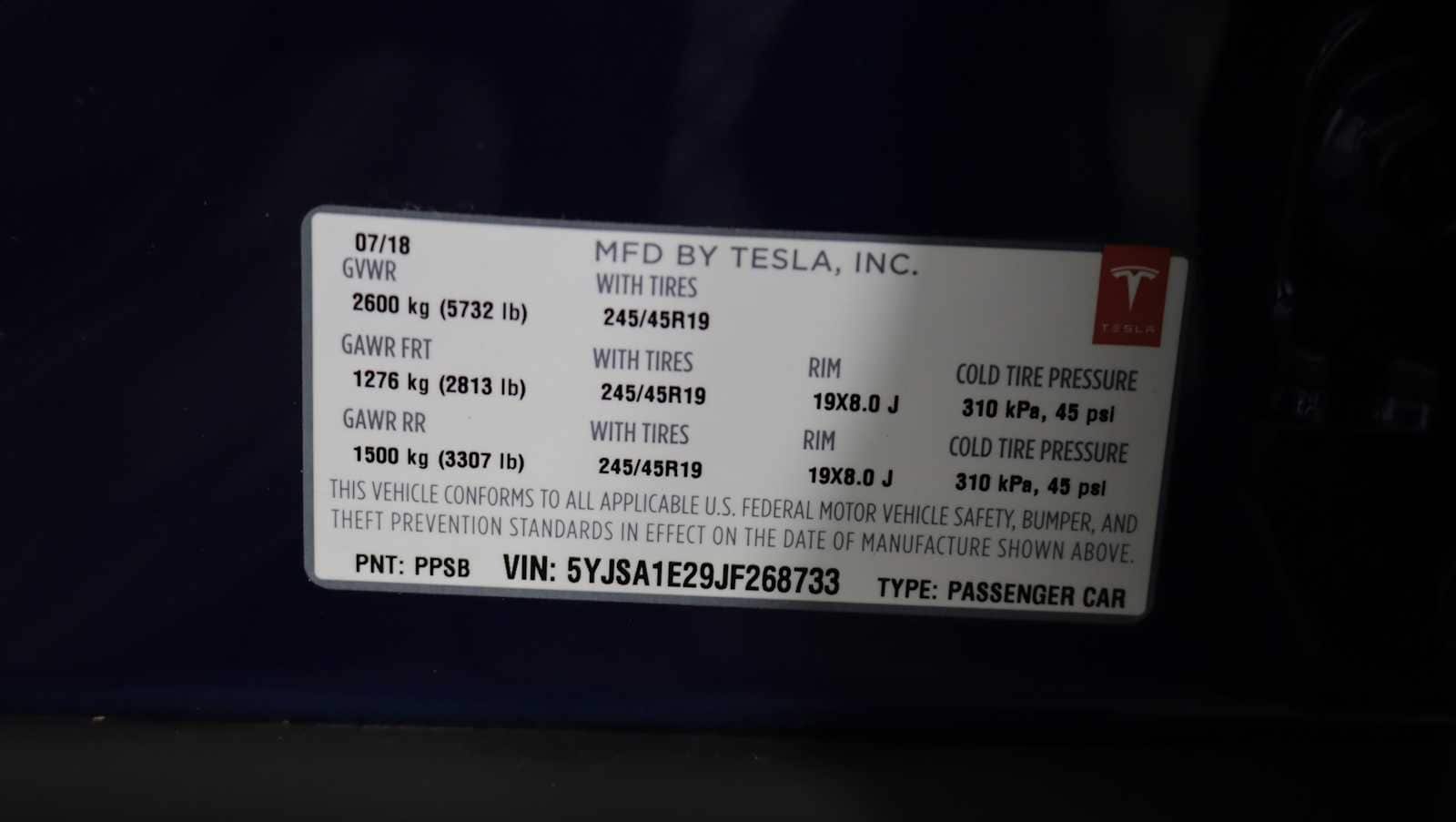 used 2018 Tesla Model S car, priced at $24,574