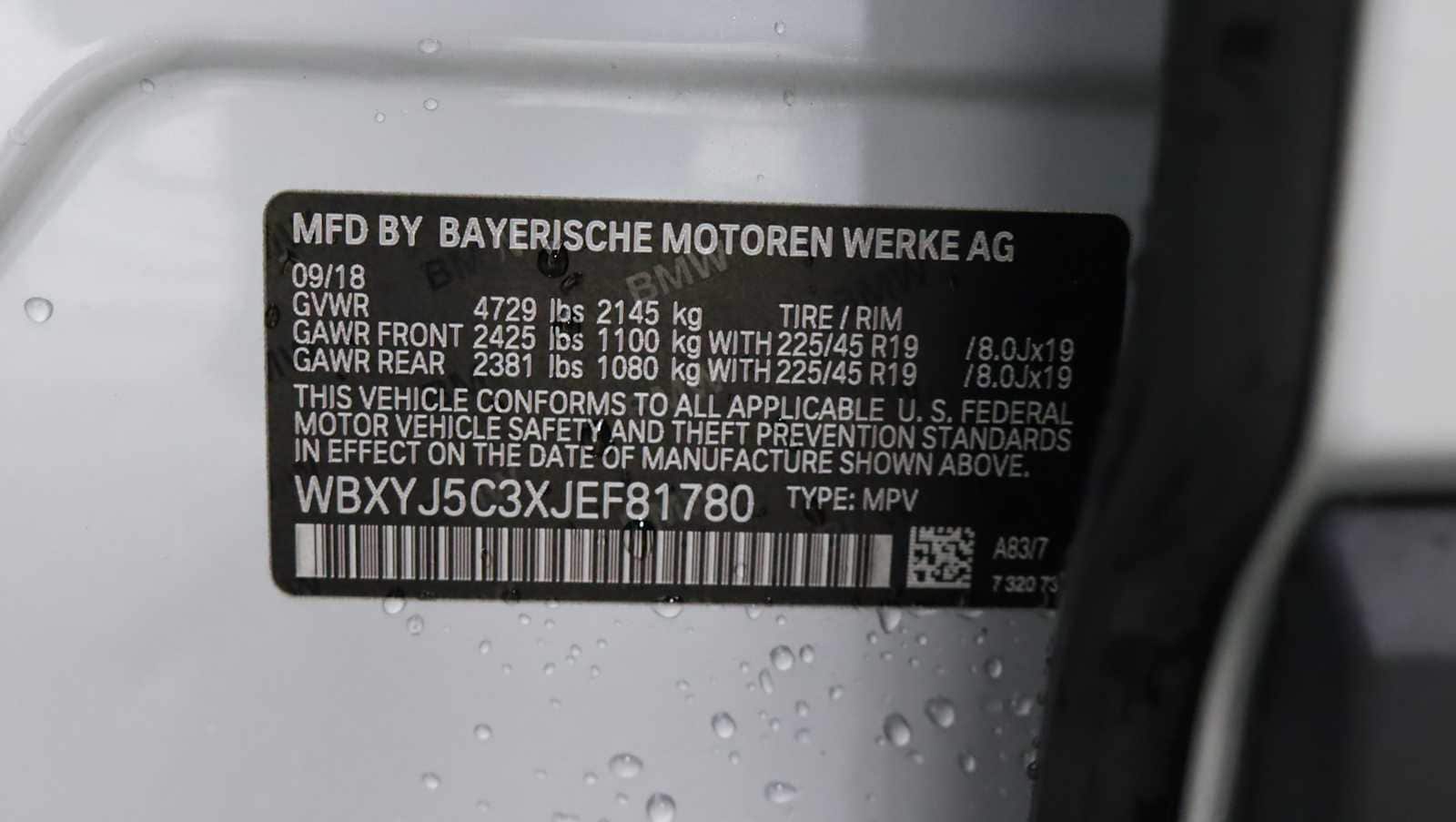 used 2018 BMW X2 car, priced at $16,553