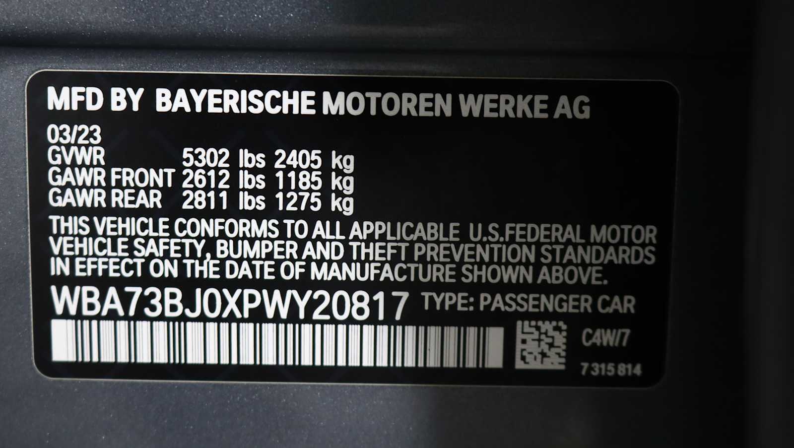 used 2023 BMW 540i car, priced at $45,776