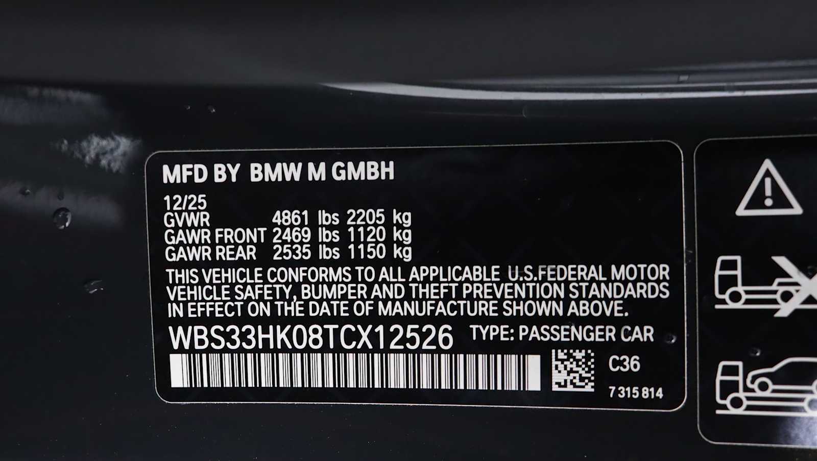 new 2026 BMW M4 car, priced at $101,785