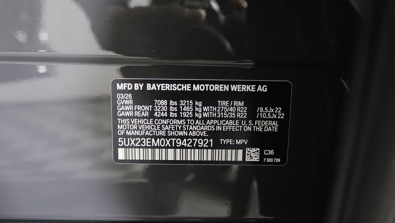 new 2026 BMW X7 car, priced at $106,485