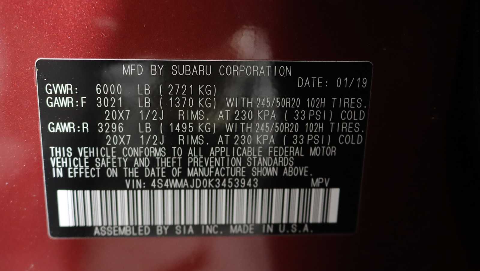 used 2019 Subaru Ascent car, priced at $19,566
