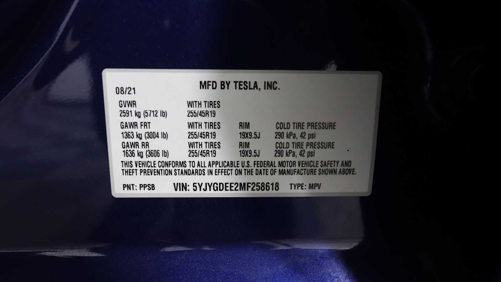 used 2021 Tesla Model Y car, priced at $27,642