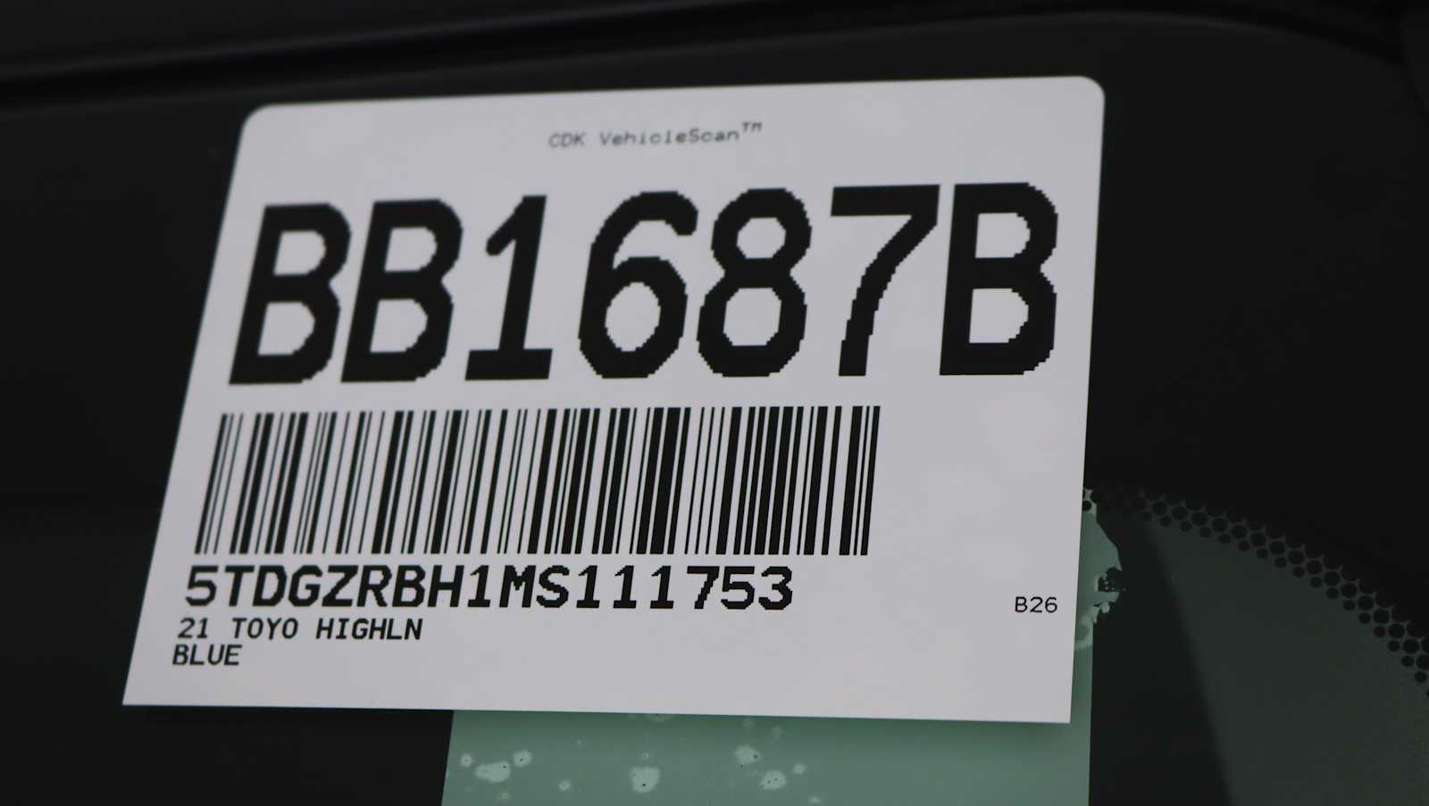 used 2021 Toyota Highlander car, priced at $31,572