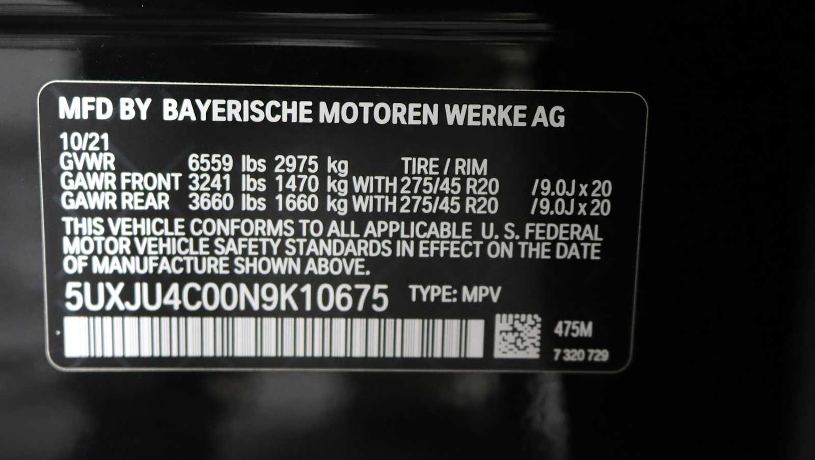 used 2022 BMW X5 car, priced at $45,267