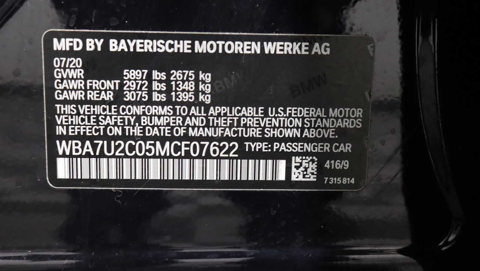 used 2021 BMW 750i car, priced at $37,665