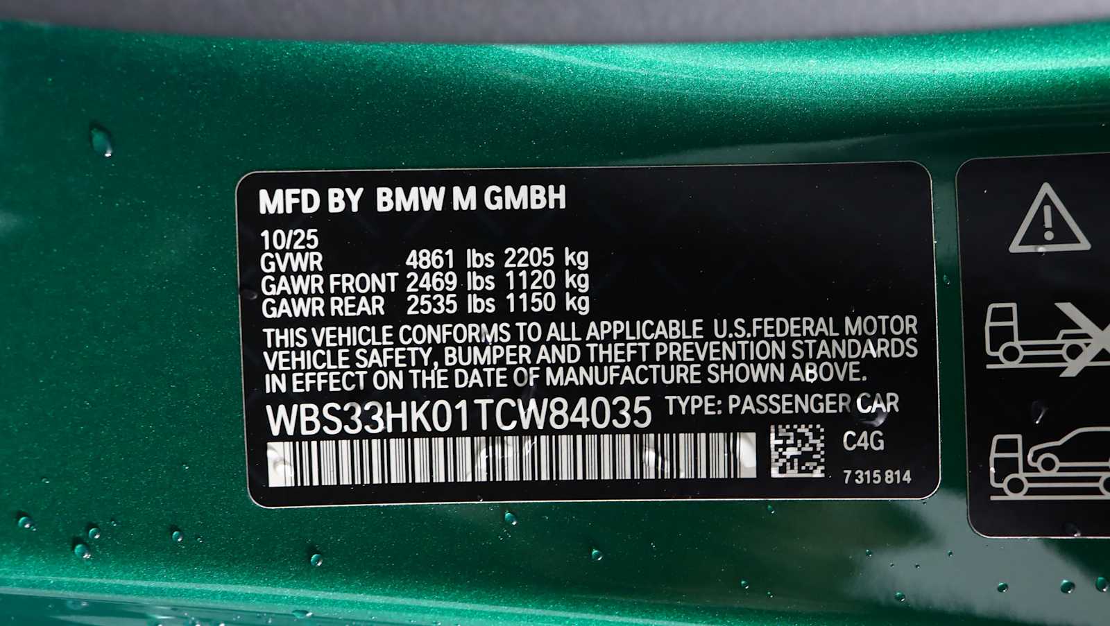 new 2026 BMW M4 car, priced at $98,030