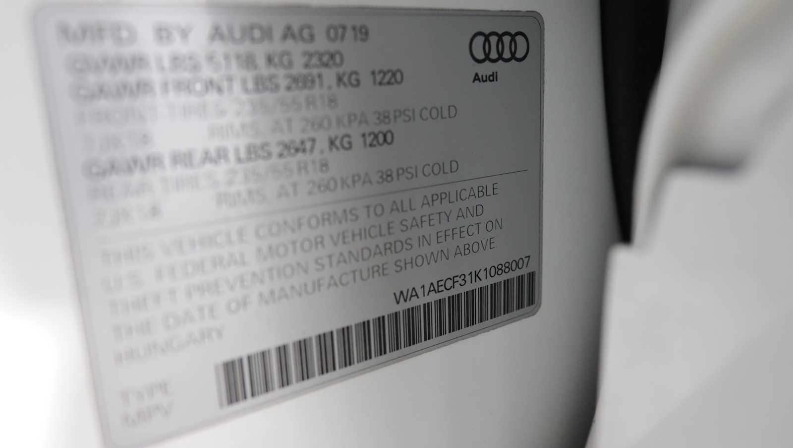used 2019 Audi Q3 car, priced at $18,891