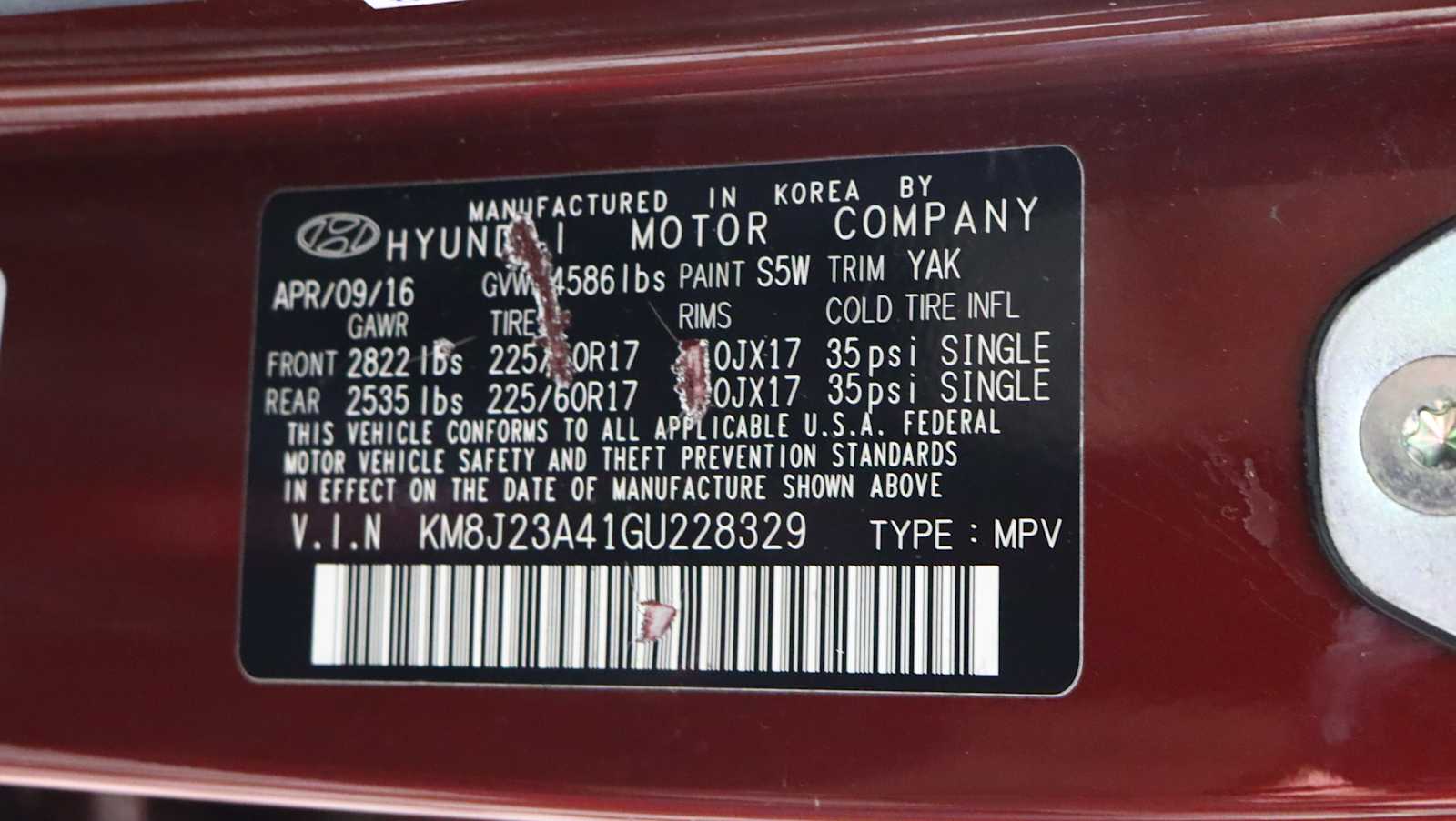 used 2016 Hyundai Tucson car, priced at $12,927