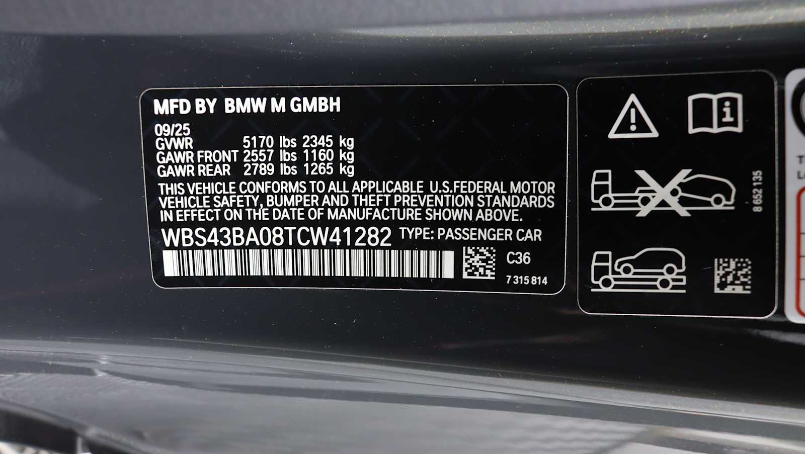 new 2026 BMW M4 car, priced at $106,310