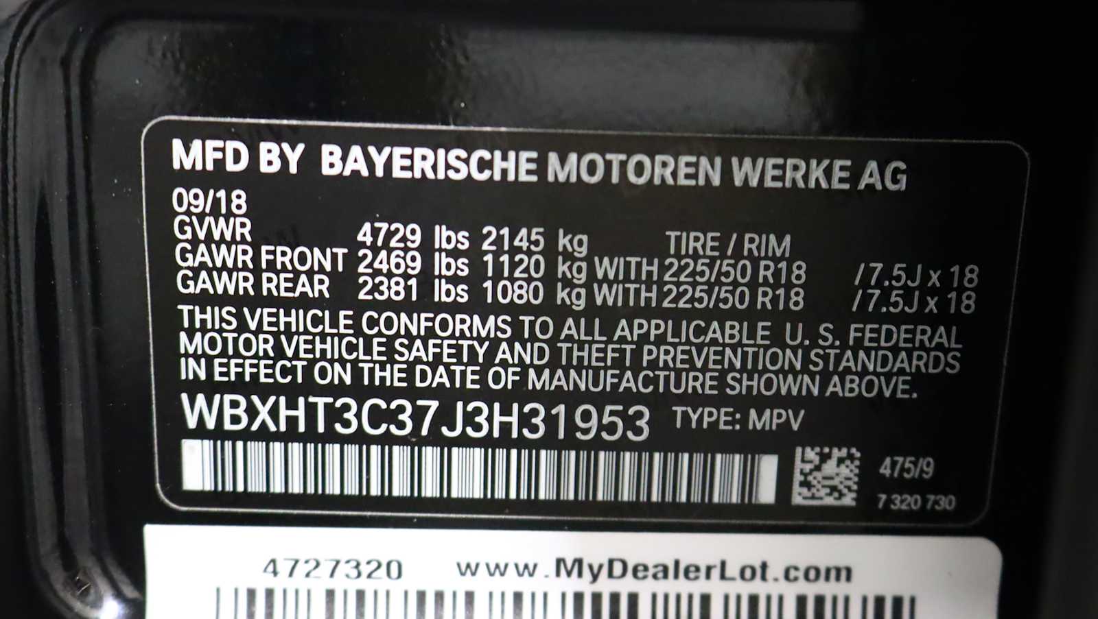 used 2018 BMW X1 car, priced at $18,731