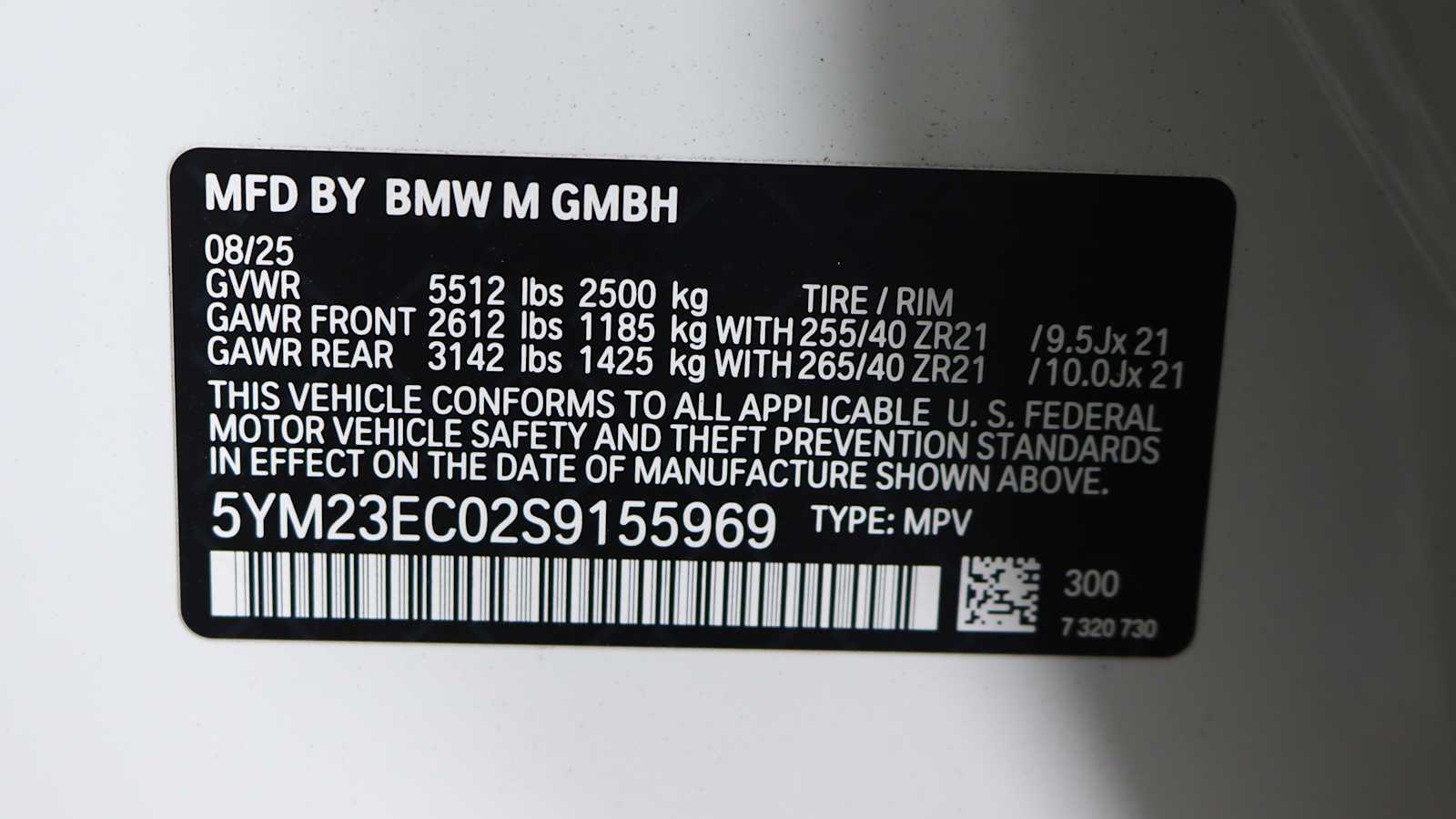 new 2025 BMW X4 M car, priced at $93,765