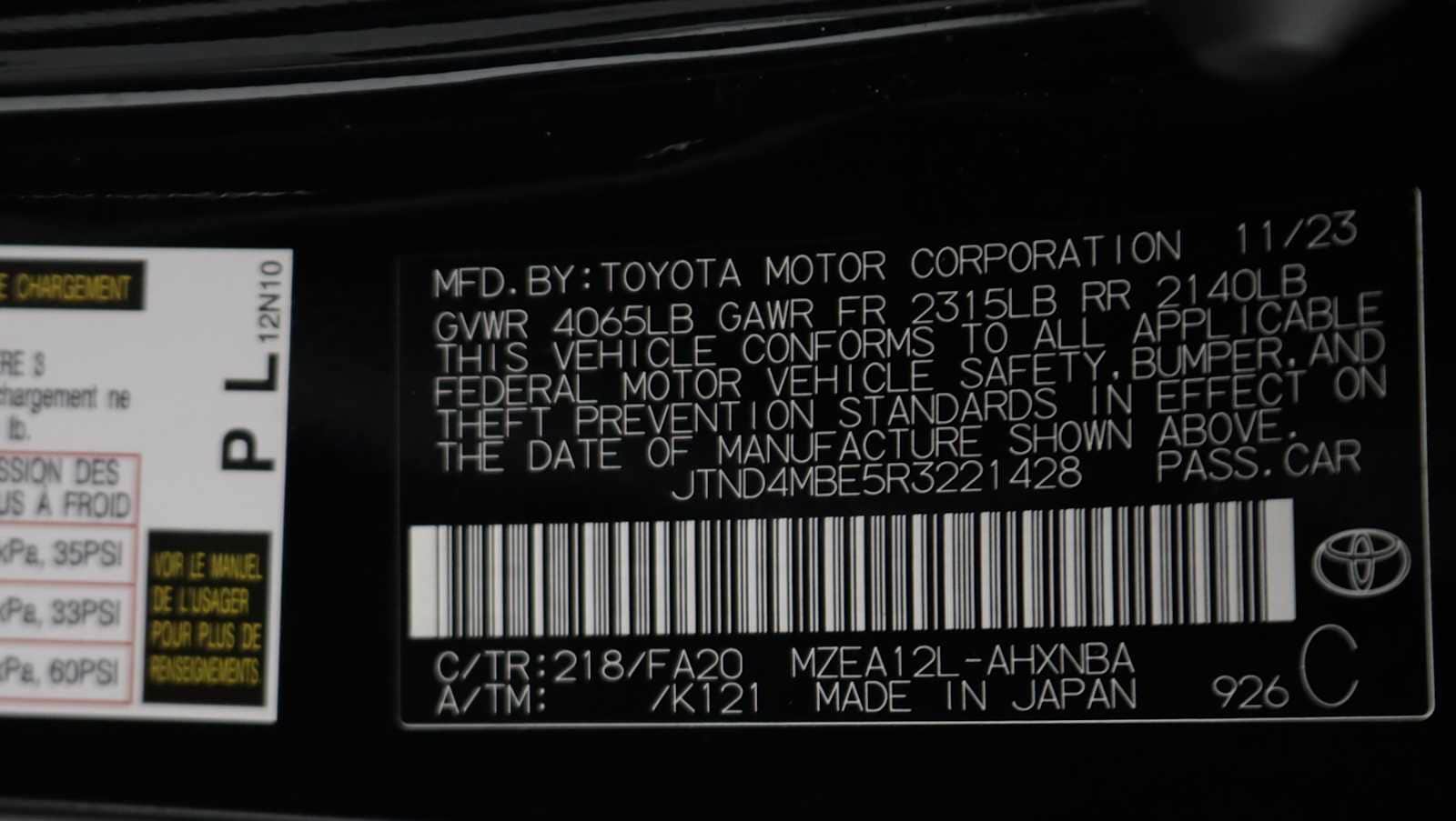 used 2024 Toyota Corolla Hatchback car, priced at $22,557