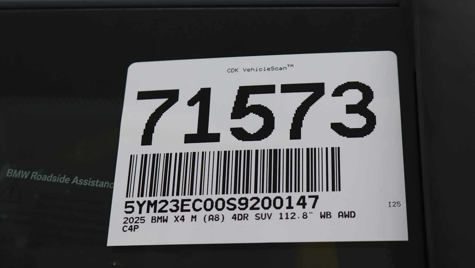 new 2025 BMW X4 M car, priced at $96,405