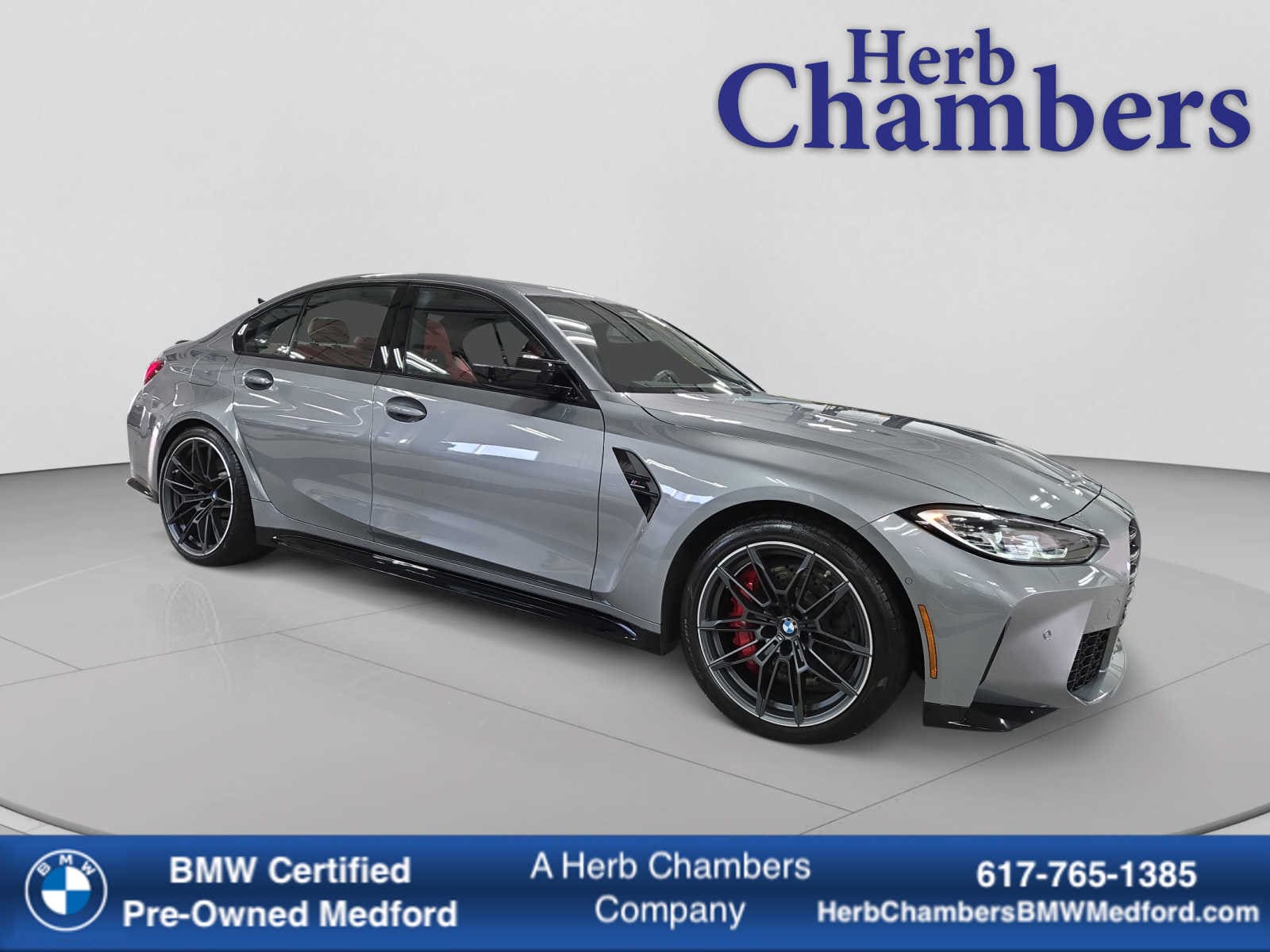 Skyscraper Gray 2023 BMW M3 Competition xDrive AWD Sedan All-Wheel Drive Automatic