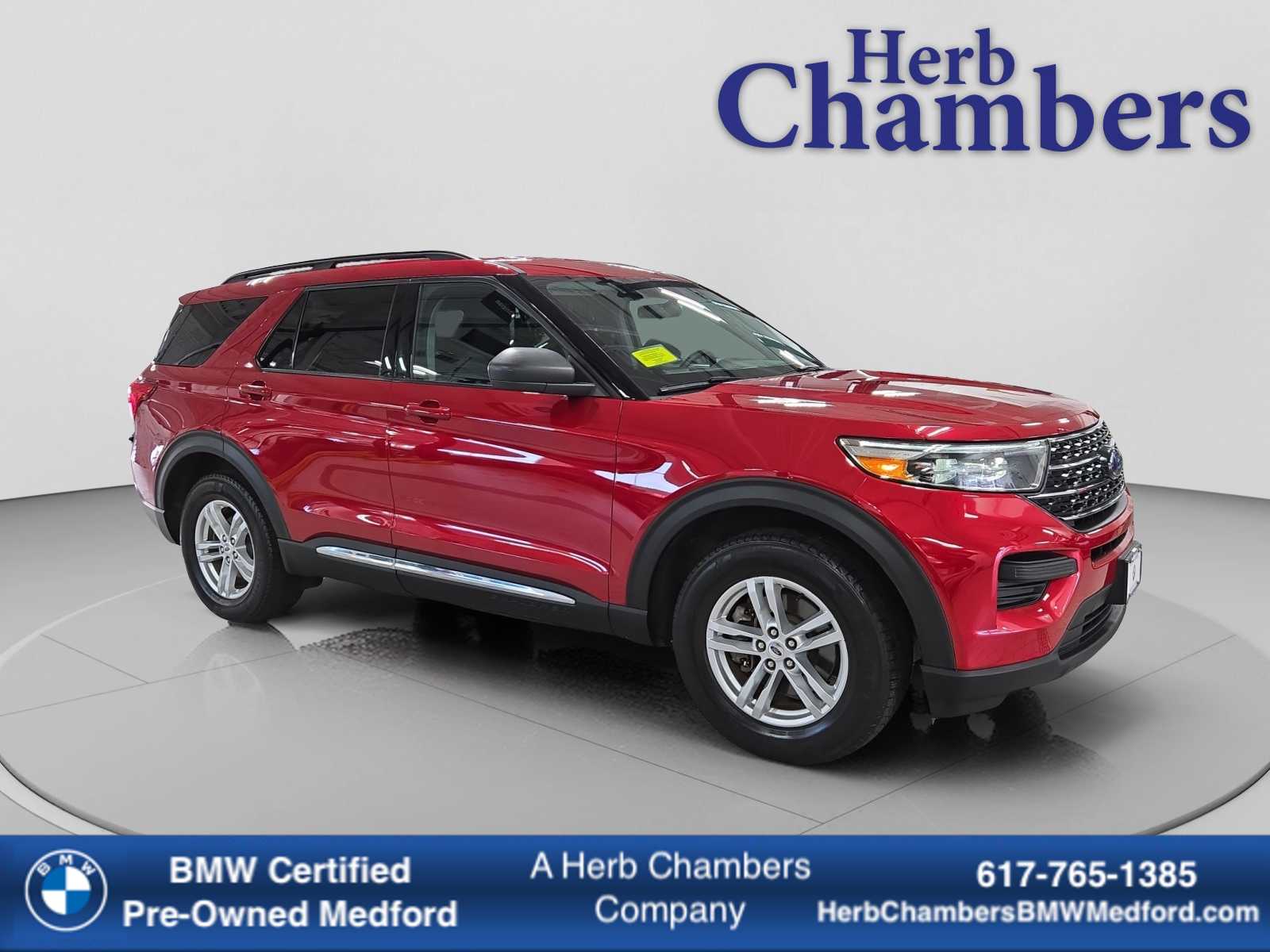 Rapid Red Tinted 2020 Ford Explorer SUV / Crossover All-Wheel Drive Automatic