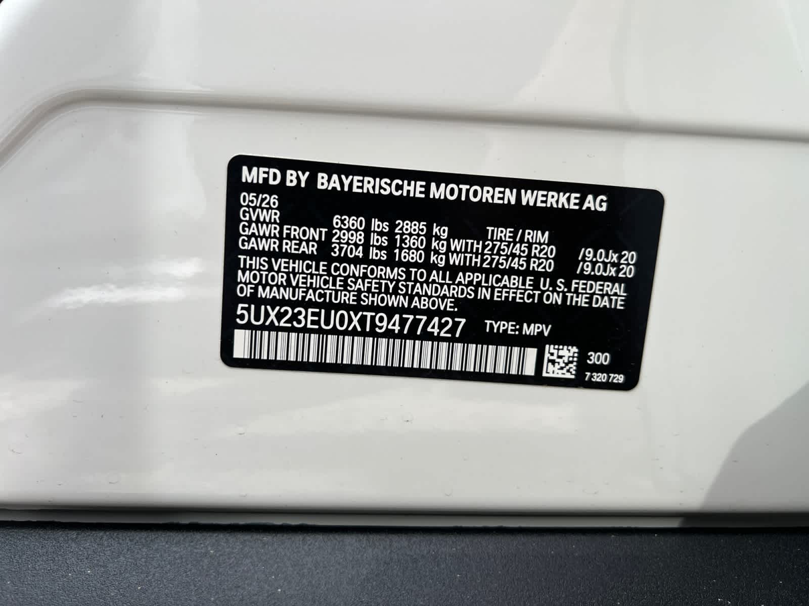 new 2026 BMW X5 car, priced at $72,925