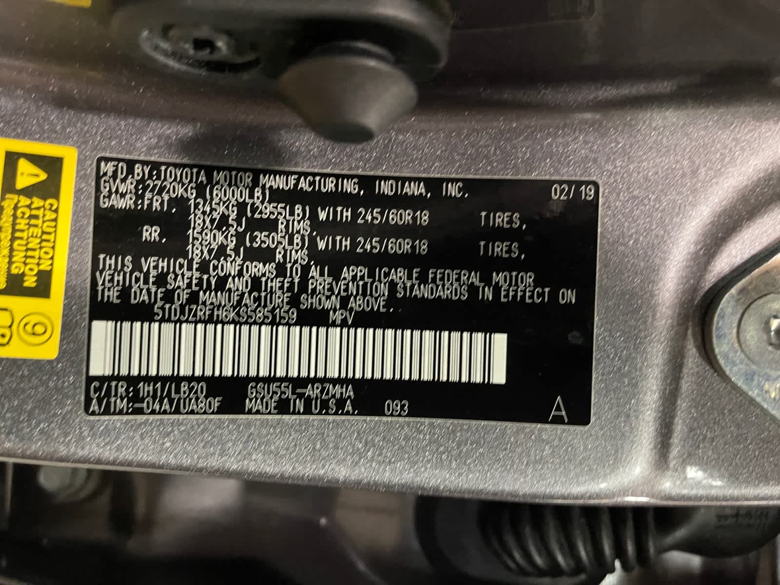 used 2019 Toyota Highlander car, priced at $25,497