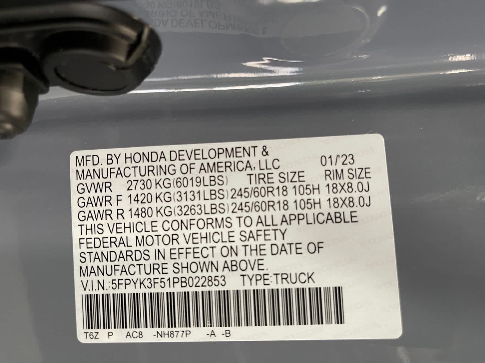 used 2023 Honda Ridgeline car, priced at $32,997