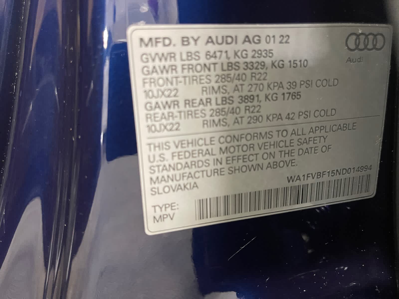 used 2022 Audi Q8 car, priced at $44,497