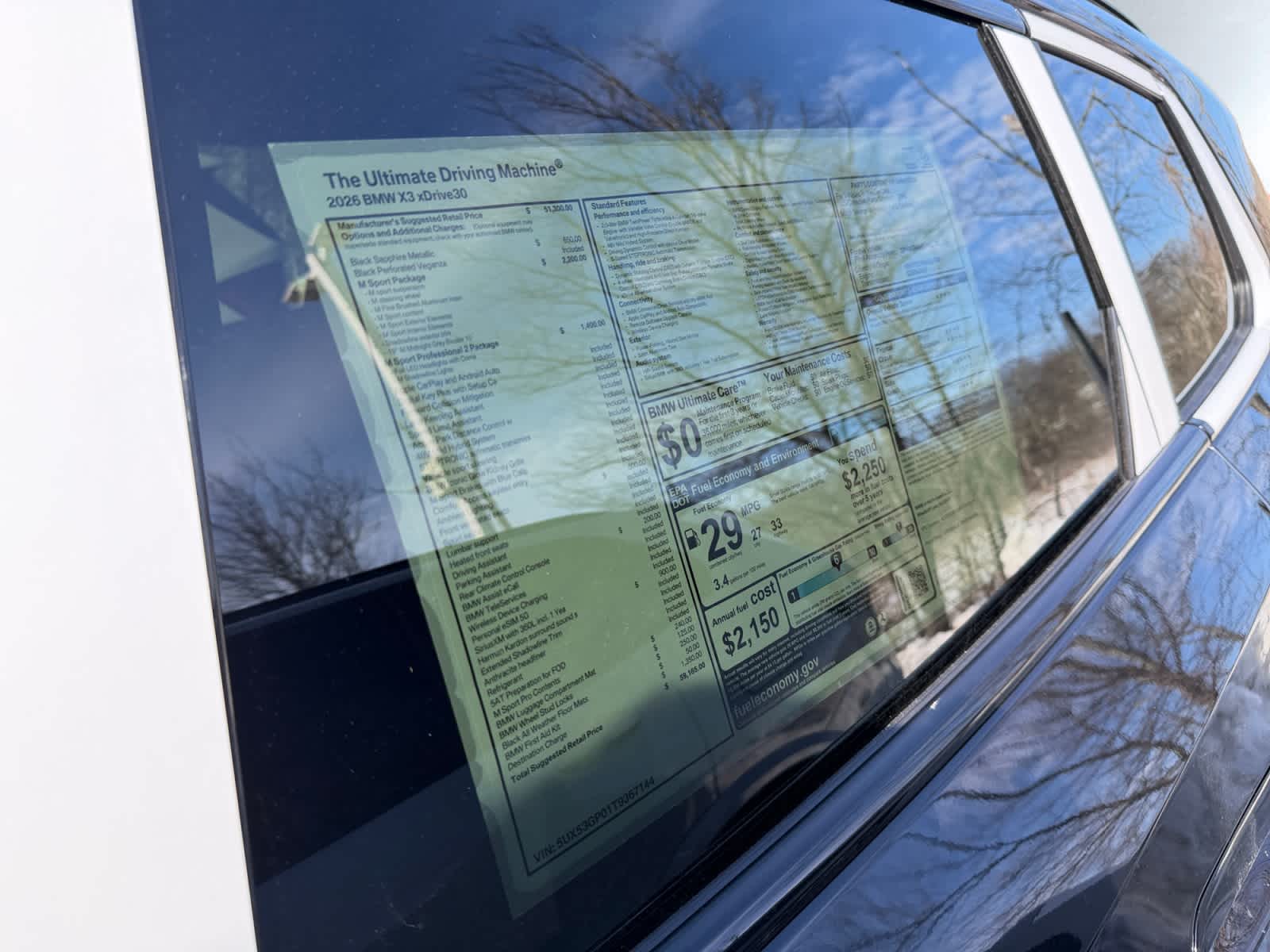 new 2026 BMW X3 car, priced at $59,165