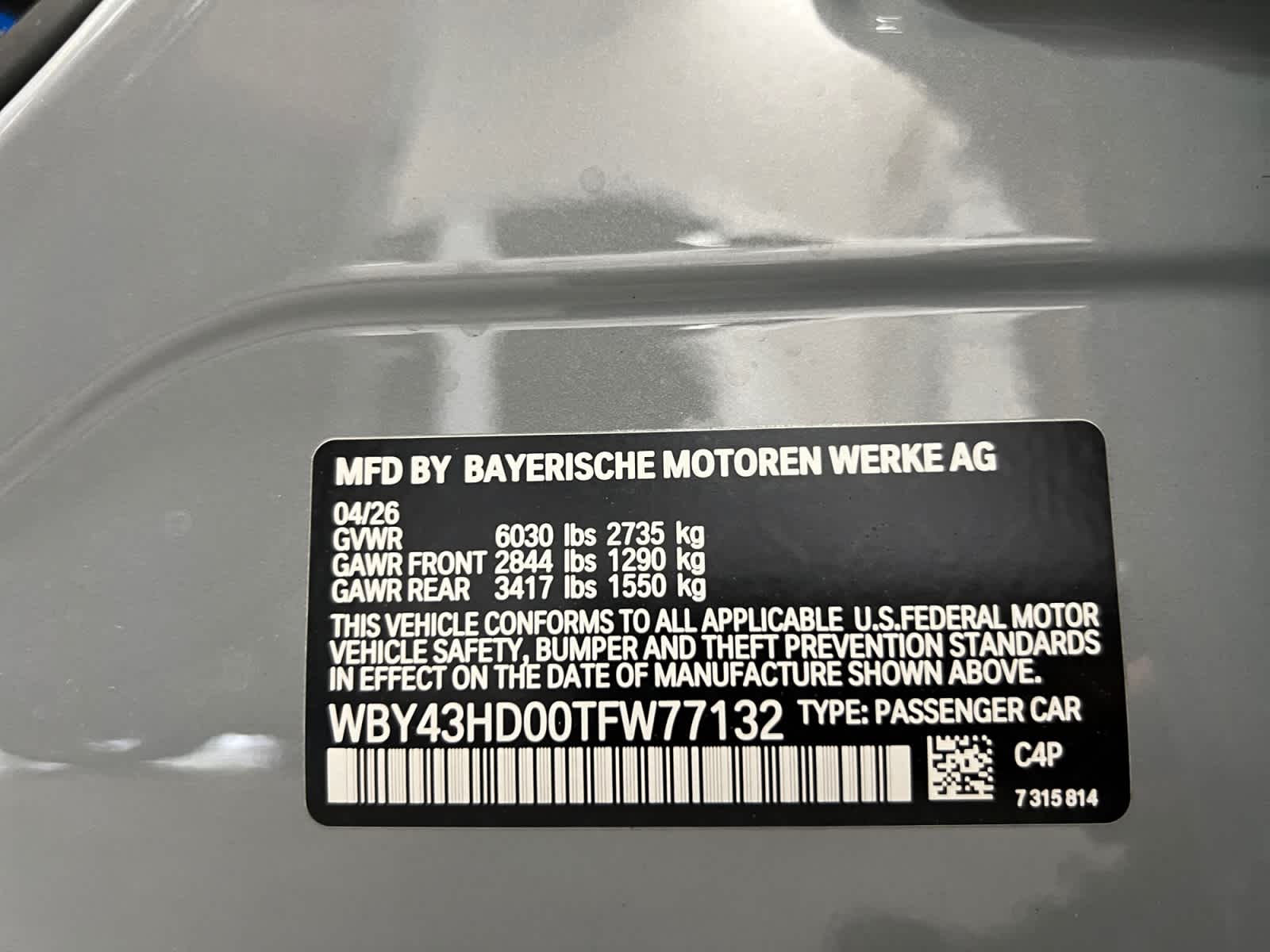new 2026 BMW i4 car, priced at $73,265