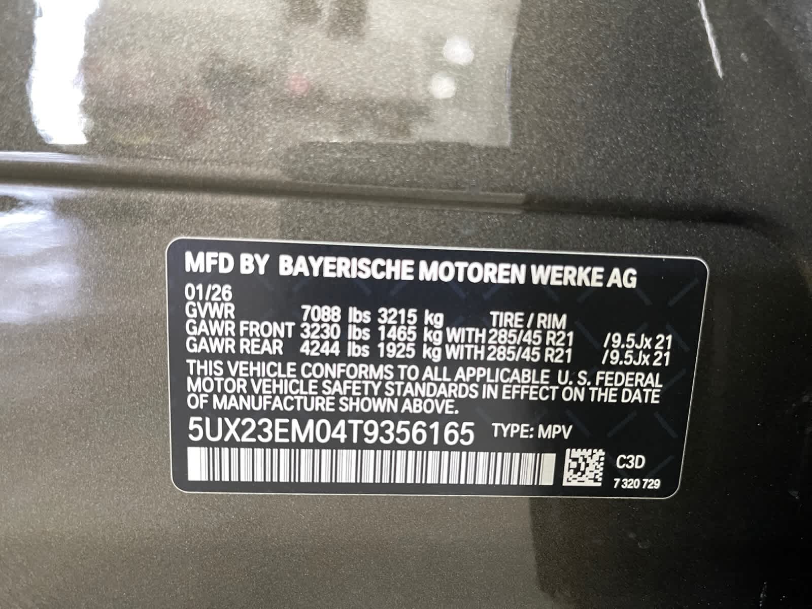 new 2026 BMW X7 car, priced at $104,405